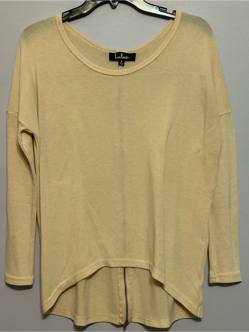 Lulu’s Lightweight Zip Back Sweater